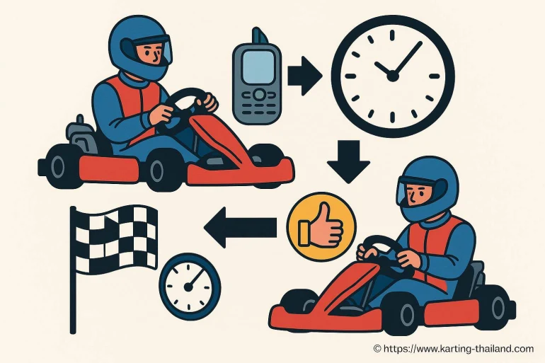 Processus de réservation karting en ligne