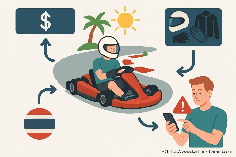 Personne en karting avec équipement de sécurité