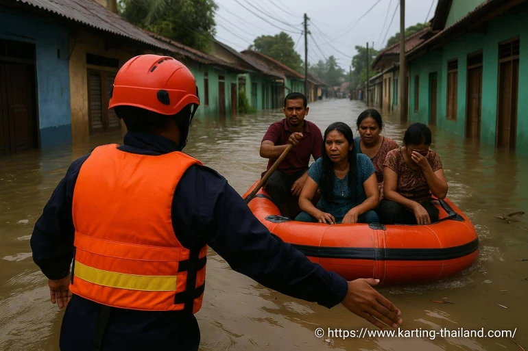 Inondations en indonésie, thaïlande et sri lanka : bilan humain et secours en cours