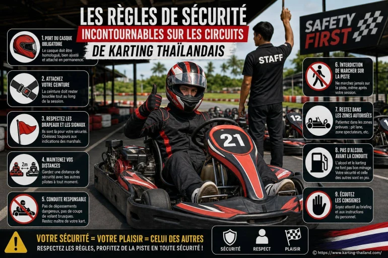 Les règles de sécurité incontournables sur les circuits de karting thaïlandais