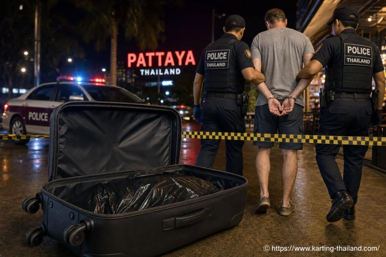Thaïlande : le corps d’une adolescente retrouvé dans une valise à Pattaya, un Australien arrêté