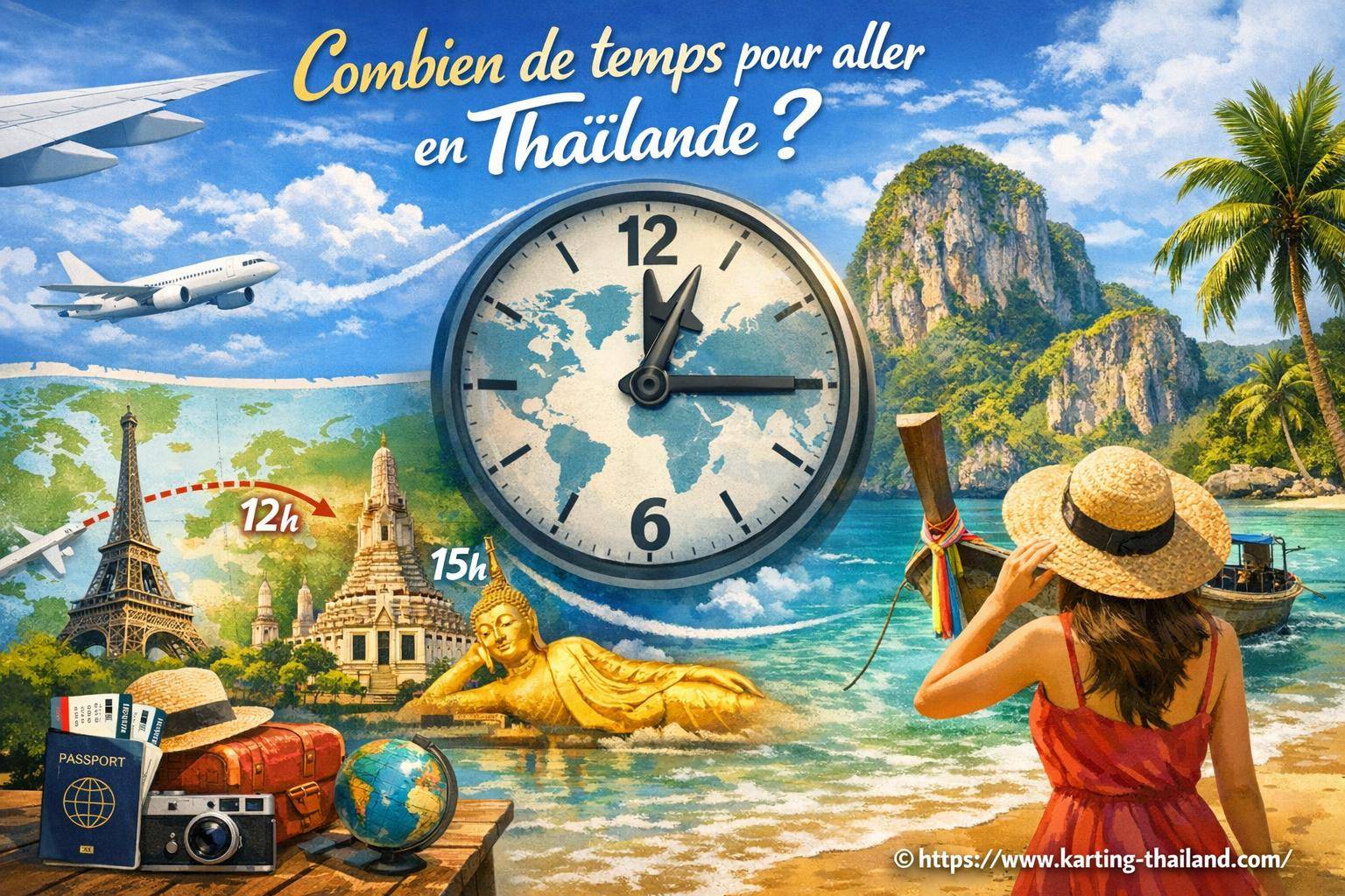 Combien de temps faut-il pour aller en Thaïlande ?