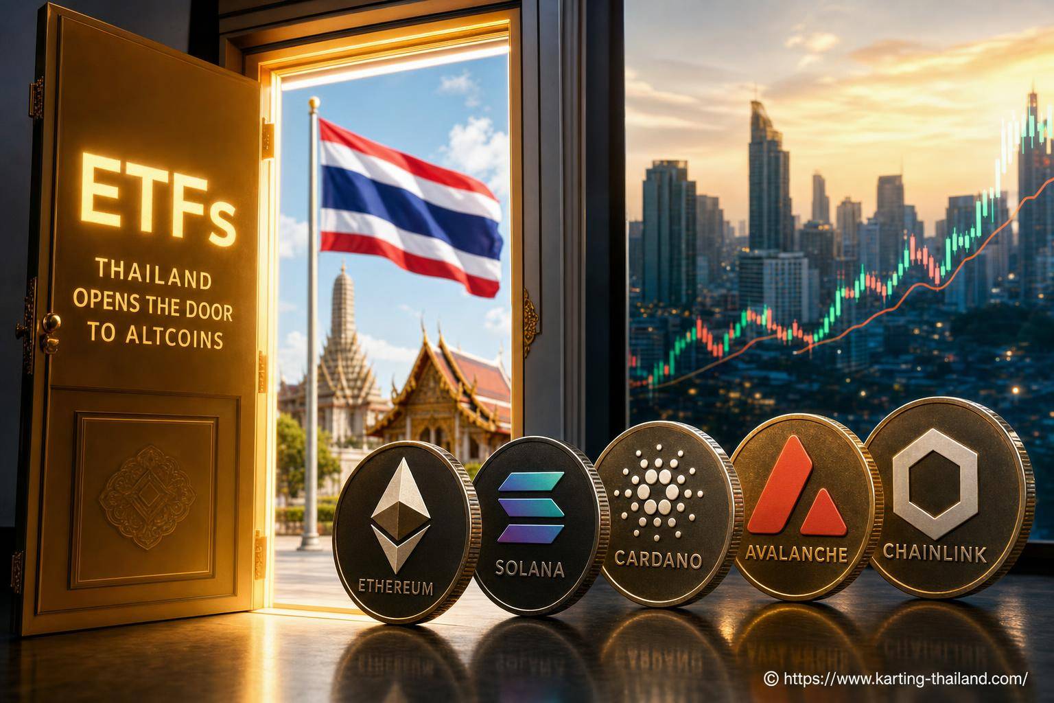 La thaïlande ouvre la porte aux altcoins via les etfs